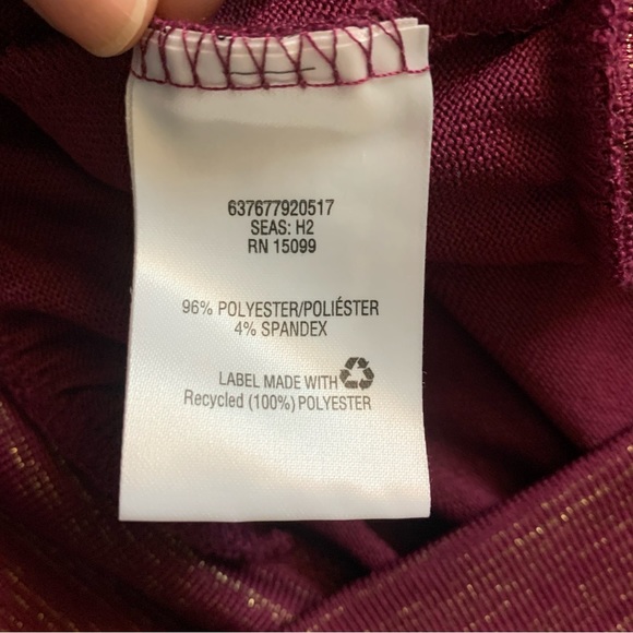 Beverly Drive 3x women’s Purple blouse Plus Size, Shining - Picture 8 of 8